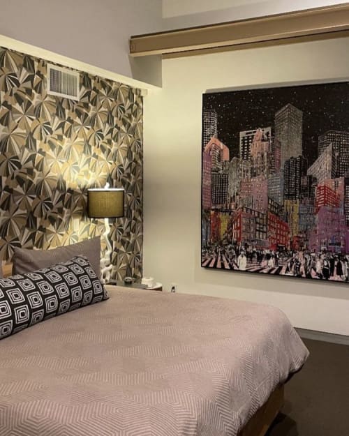 Cityscape at Night | Digital Art in Art & Wall Decor by Daryl Thetford. Item composed of wood