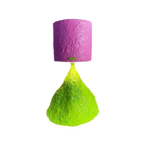 Papier-mâché Table Lamp - 'Chef's Kiss' | Floor Lamp in Lamps by Emmely Elgersma. Item composed of paper