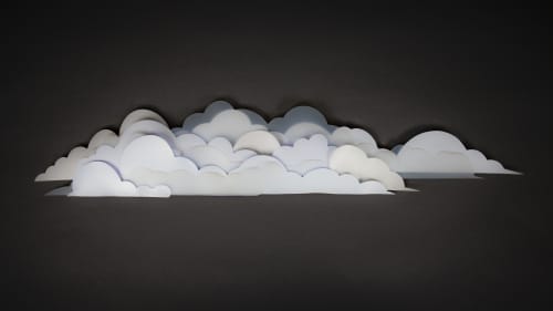 Cloudy With a Chance of Plastic | Wall Sculpture in Wall Hangings by Aurora Robson