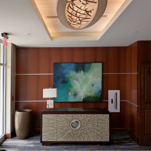 Secrets of the Marianna Trench | Mixed Media by Rae Broyles Abstract Mixed Media | Bethany Village in Mechanicsburg. Item made of canvas & synthetic