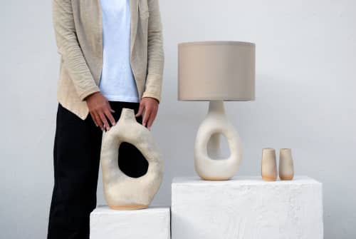 Caletas Vase | Vases & Vessels by niho Ceramics. Item made of stoneware works with contemporary & coastal style