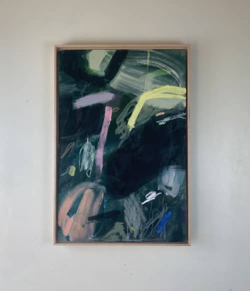 I Love You Like XO | Original Painting | Oil And Acrylic Painting in Paintings by Allison Rohland. Item made of canvas with synthetic works with contemporary & eclectic & maximalism style