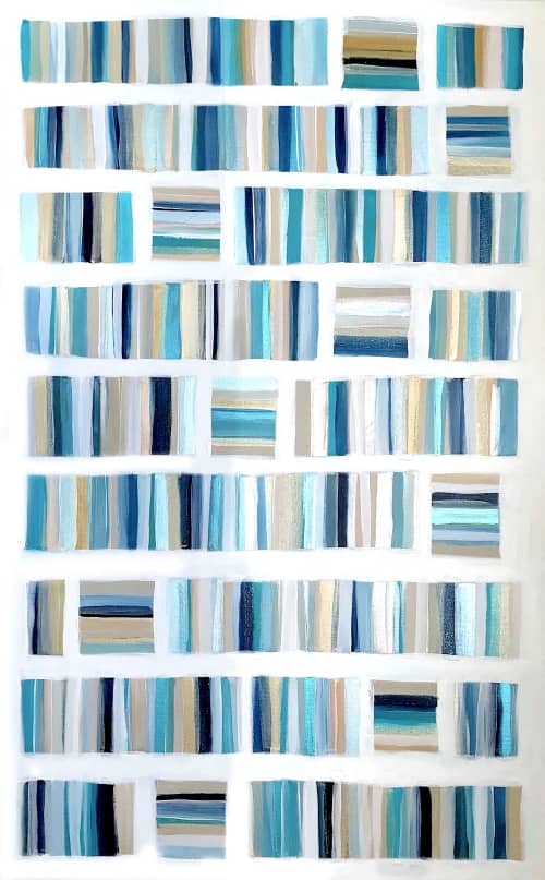 SOLD - 'EXUMA' original abstract painting by Linnea Heide | Paintings by Linnea Heide contemporary fine art