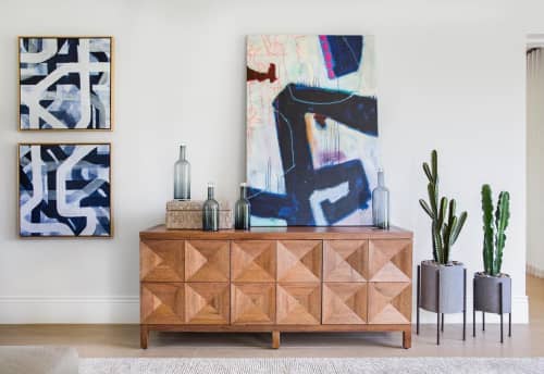 Abstract Art Piece | Oil And Acrylic Painting in Paintings by Elisa Gomez Art. Item made of canvas