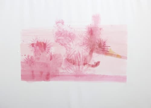 Moonwalking I | Watercolor Painting in Paintings by Gabrielle Raaff | Salon Ninety One in Cape Town. Item composed of paper and synthetic