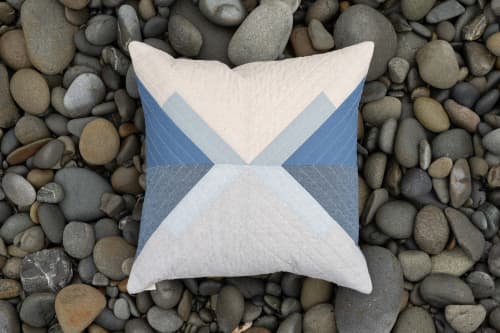 Crescent Pillow | Cushion in Pillows by Vacilando Studios | Ruby Beach in Forks. Item composed of fabric