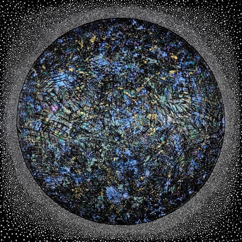 BLACK DIAMOND | Mixed Media by Philip Tsiaras. Item made of canvas