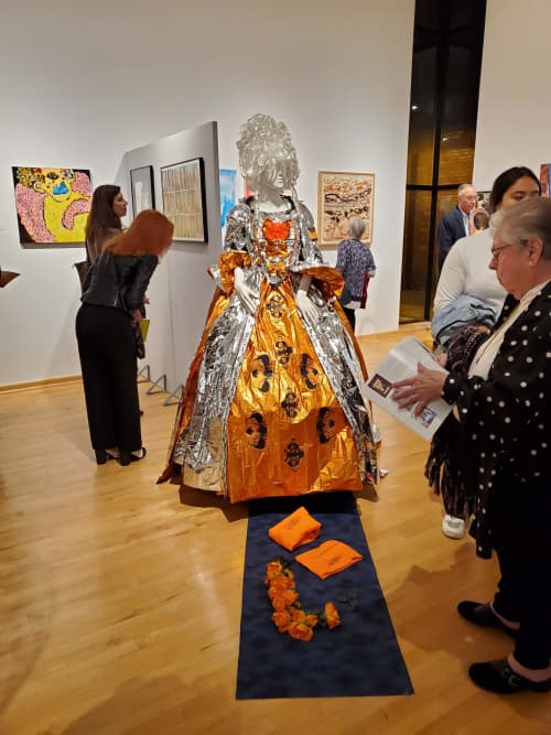 Marie Antoinette Visits The Border | Mixed Media by Judith Joseph | Koehnline Museum of Art in Des Plaines. Item composed of fabric