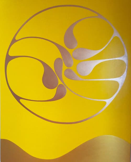 Meeting in the Middle | Oil And Acrylic Painting in Paintings by Cathy Liu