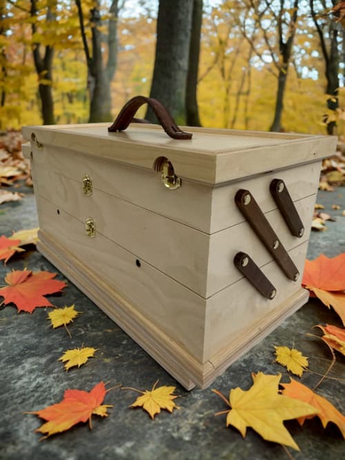 Baltic Birch Premier | Chest in Storage by Tim Tibbals. Item composed of birch wood & brass compatible with minimalism and contemporary style