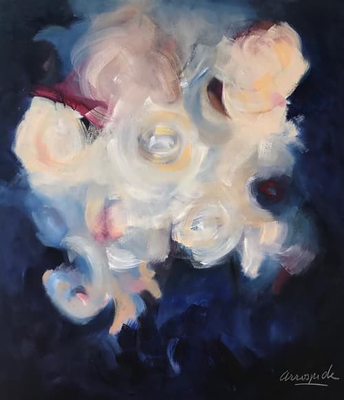 DUALIDAD | Oil And Acrylic Painting in Paintings by Cecilia Arrospide. Item composed of canvas and synthetic