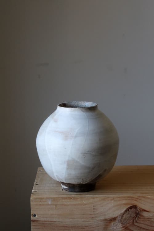 Moon Jar | Vase in Vases & Vessels by Hazel Frost Ceramics. Item made of ceramic