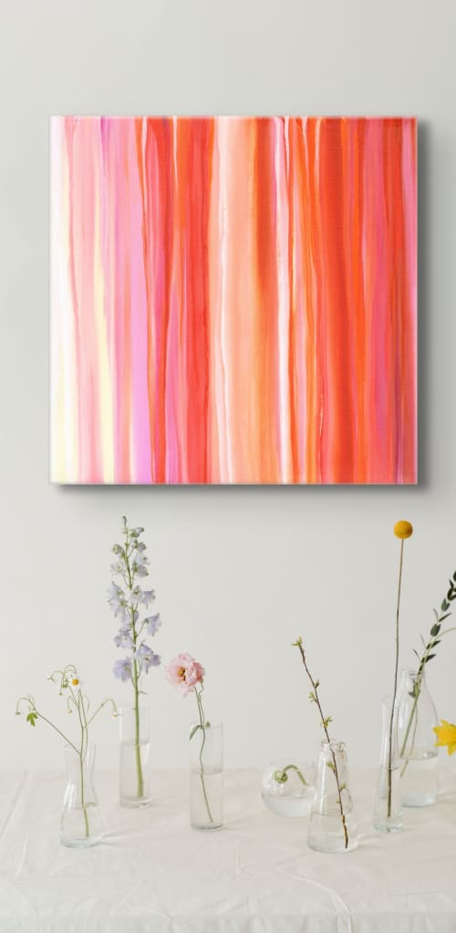 16x16 | Sunrise • Sunset Series | Oil on Canvas | Oil And Acrylic Painting in Paintings by Studio M.E.. Item made of canvas works with contemporary style