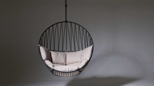 Studio Stirling - Bubble at Design Joburg 2022 | Swing Chair in Chairs by Studio Stirling | Sandton Convention Centre in Sandton. Item composed of steel in minimalism or modern style