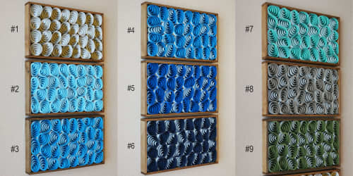 No. 02 Acoustic Diffuser Panel - Gradient Modern Abstract Wa | Wall Sculpture in Wall Hangings by Joseph A