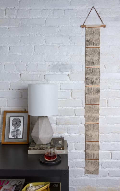 Nazca Lines Linen Wall Hanging | Tapestry in Wall Hangings by For Reasons Unknown. Item made of linen