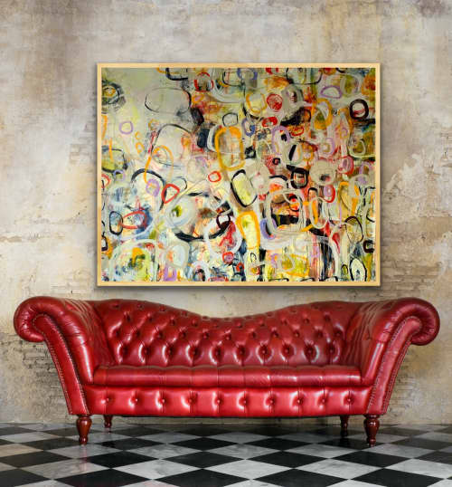 II Saw Fall Starting 🔴 | Oil And Acrylic Painting in Paintings by Darlene Watson Abstract Artist