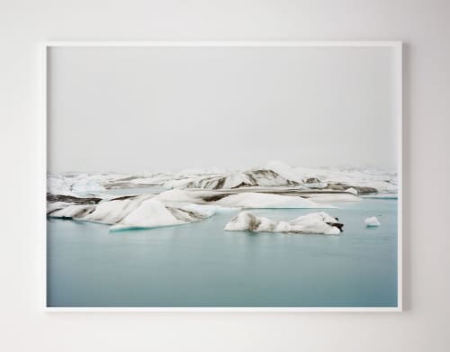 Icebergs (Jökulsárlón, Iceland) | Photography by Tommy Kwak. Item made of paper works with minimalism style