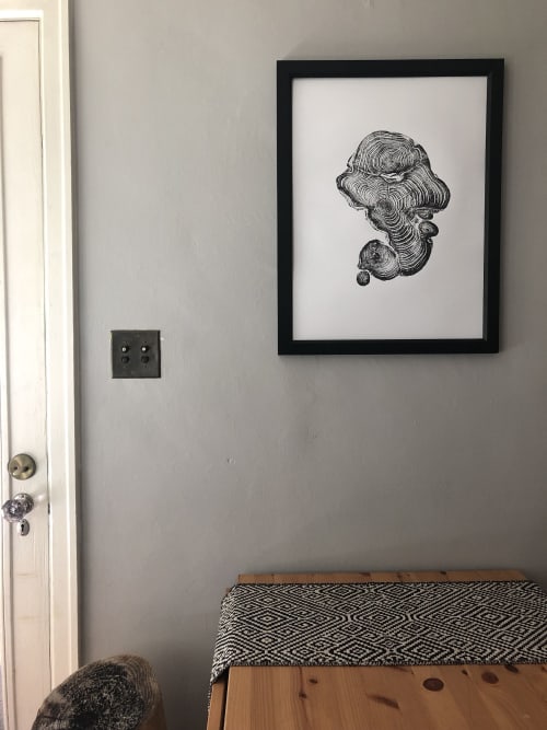 Cypress from Ireland, Tree Ring Art Print | Prints by Erik Linton. Item composed of paper