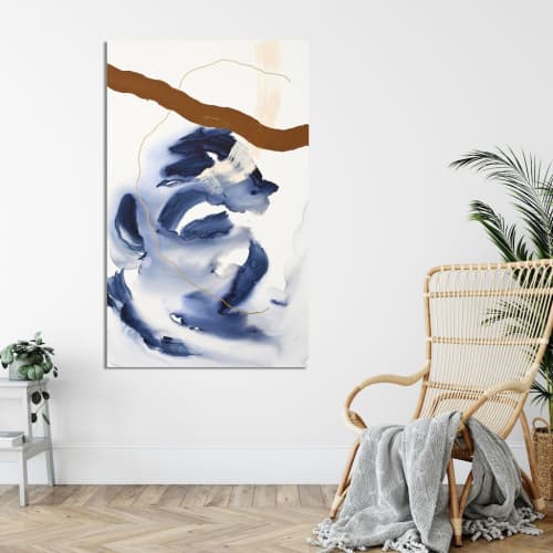 Time Capsule Collection | Hourglass | Oil And Acrylic Painting in Paintings by Beth Winterburn | Memphis, TN in Memphis. Item composed of canvas and synthetic