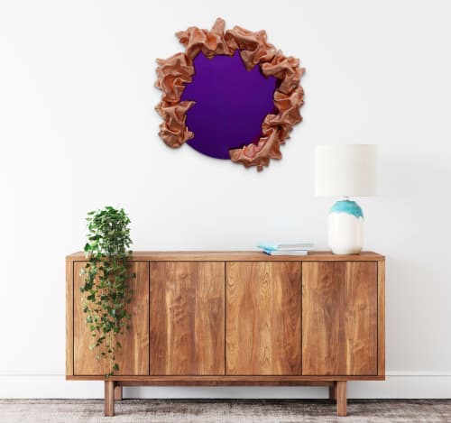 Reflexions Collection Mirror | Decorative Objects by Ted VanCleave Studio. Item made of fabric with glass