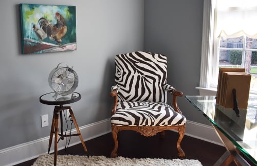 Rooster | Oil And Acrylic Painting in Paintings by Andie Paradis Freeman | Hagood Homes at St. James Plantation in Southport. Item made of canvas with synthetic