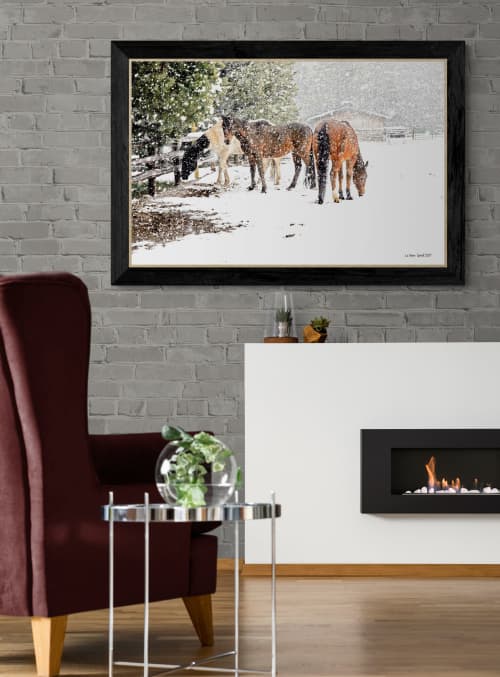 Winter Horses | Photography by Lu Anne Tyrrell Art +. Item composed of paper