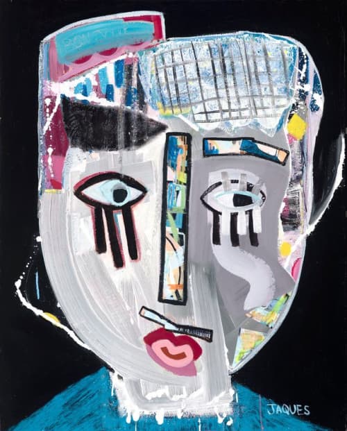 Pierre | Sold | Oil And Acrylic Painting in Paintings by Aleea Jaques ,
