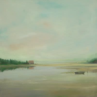 Anne Packard "Summer Camp" | Oil And Acrylic Painting in Paintings by YJ Contemporary Fine Art. Item composed of canvas