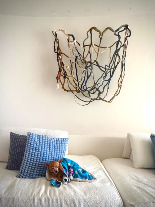 Rope fiber sculpture | Wall Sculpture in Wall Hangings by Jocelyn Fiber Art