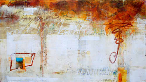 "Reference Point" | Oil And Acrylic Painting in Paintings by Pamela K Beer Contemporary Fine Art. Item made of birch wood & synthetic