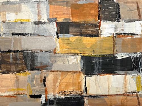 Hill Country; Abstract Landscape Acrylic Painting on Paper | Oil And Acrylic Painting in Paintings by Michele Spurza. Item made of paper compatible with country & farmhouse and modern style