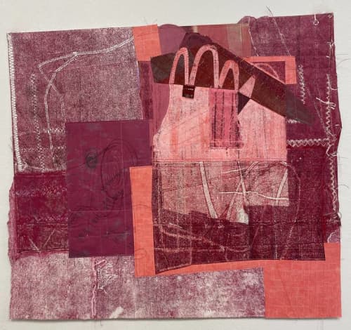 Red Tag | Collage in Paintings by Susan Smereka. Item composed of paper