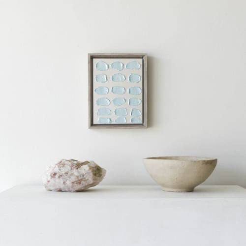 TURCHESE XXXII | Mixed Media by Kim Fonder. Item made of wood