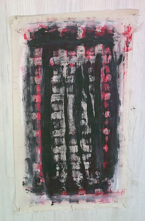 pintura de placas de alcantarillado. | Paintings by VANDENHEEDE FURNITURE-ART-DESIGN. Item made of fabric