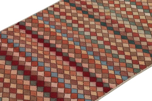 Vintage Zeki Müren Rug in Polychromatic Diamond Patterns | Area Rug in Rugs by Rug and Kilim