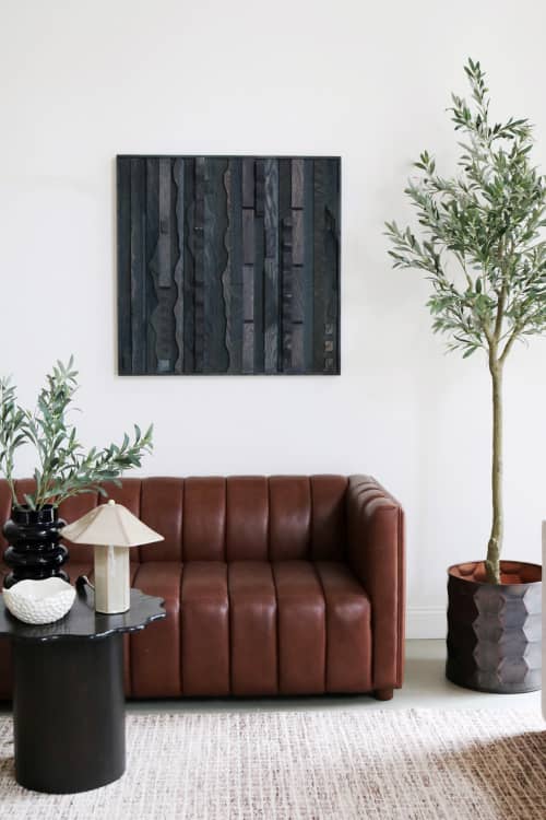 Wood Mosaic Wall Art | Art & Wall Decor by Blank Space Studios. Item made of oak wood compatible with mid century modern and contemporary style