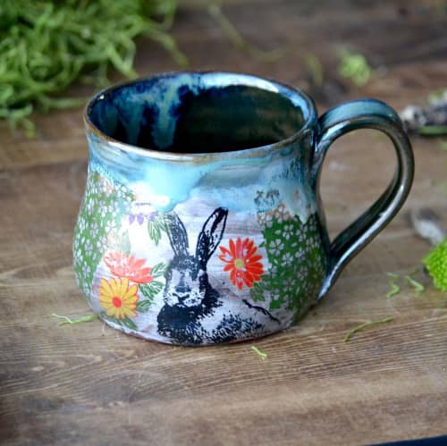 Bunny Mug | Cups by Terre Ferme Pottery | Terre Ferme Pottery in St. Albert