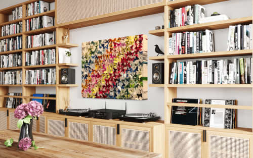 Stripes II | Wall Sculpture in Wall Hangings by Michael Olsen. Item composed of synthetic