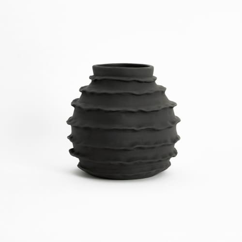 Holiday vase - Dusty black | Vases & Vessels by Project 213A. Item made of stoneware compatible with contemporary style