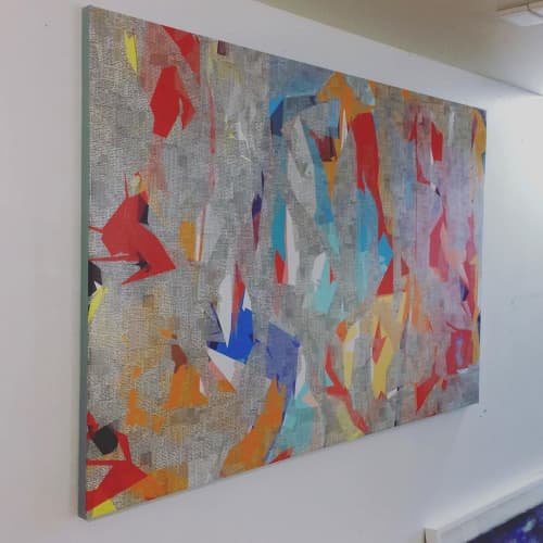 Positive News | Oil And Acrylic Painting in Paintings by George Hall Art. Item composed of canvas