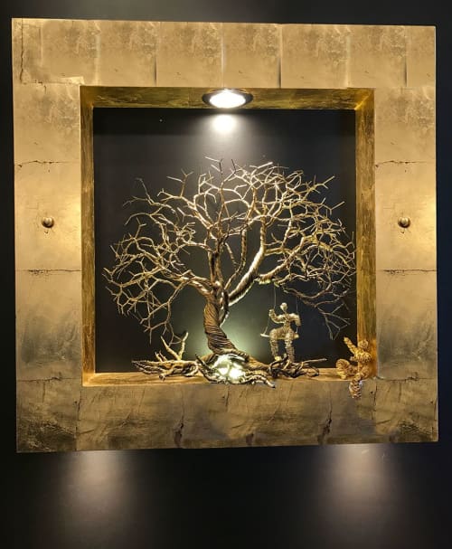 Tree Dream | Pendants by Fragiskos Bitros. Item made of metal