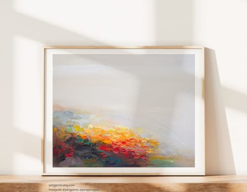 Fine art print - Gaze at the Shore | Prints by YANGS FINE ART. Item made of paper compatible with minimalism and contemporary style