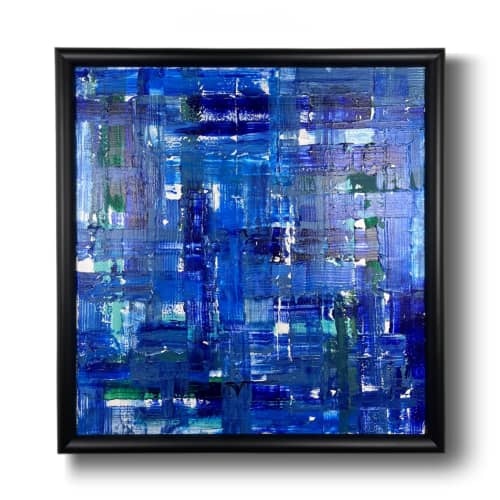 Visayas - Original mixed-media abstract | Mixed Media in Paintings by J. Kent Martin. Item composed of canvas compatible with minimalism and mid century modern style