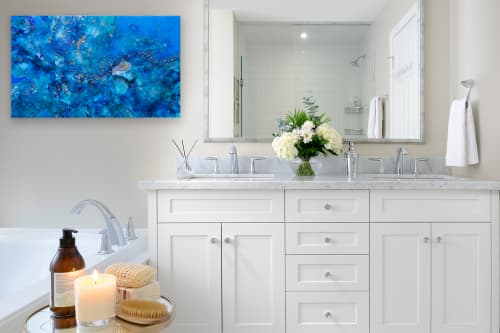 'FAIRY' - Luxury Epoxy Resin Abstract Artwork | Mixed Media by Christina Twomey Art + Design. Item made of synthetic