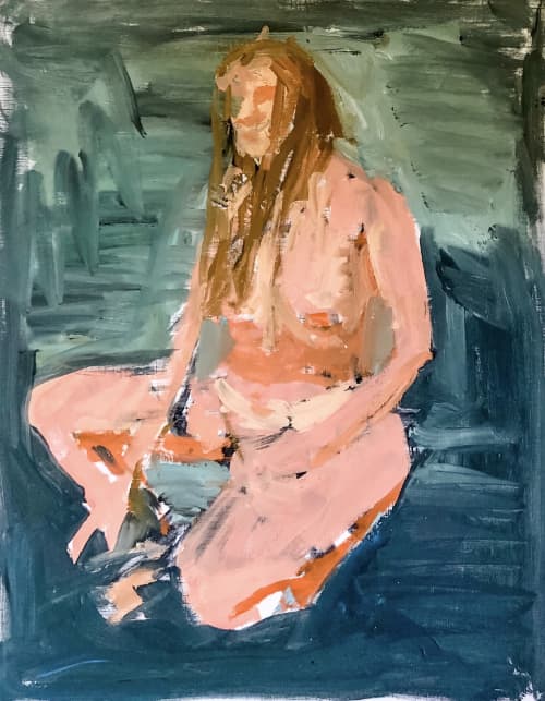 Bathing woman | Paintings by Rebecca Jack