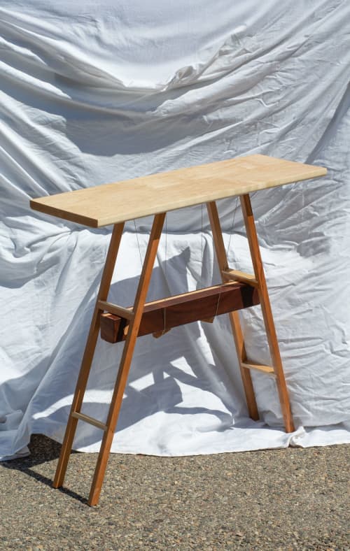 Tensegrity Comsole Table | Console Table in Tables by Andrew J Studios. Item made of maple wood works with mid century modern & contemporary style