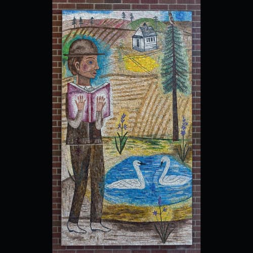 “In Wanting to Know” | Mosaic in Art & Wall Decor by Joanne Hammer | Eastern Washington University in Cheney