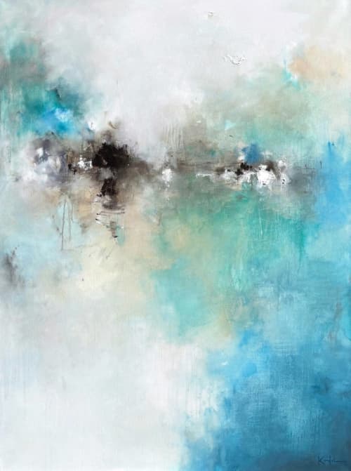 The River of Grass | Oil And Acrylic Painting in Paintings by Nicholas Kriefall. Item composed of canvas in contemporary style