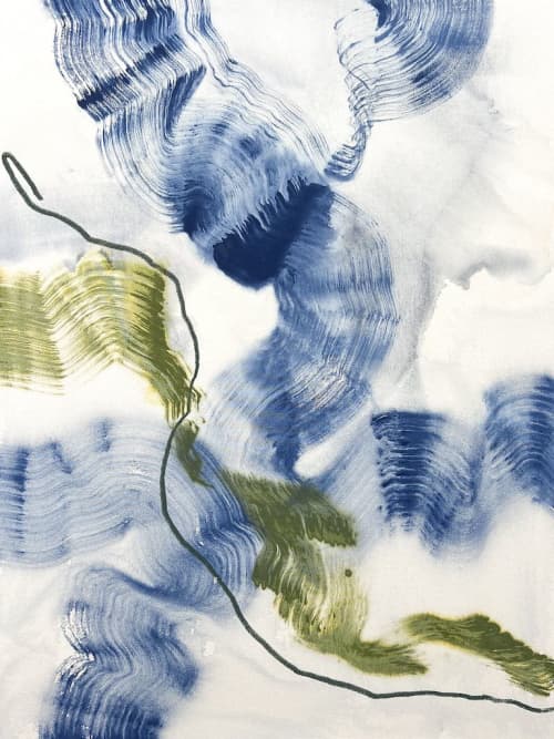 Flight Patterns No. 1 | Paintings by Beth Winterburn. Item made of canvas works with minimalism & contemporary style